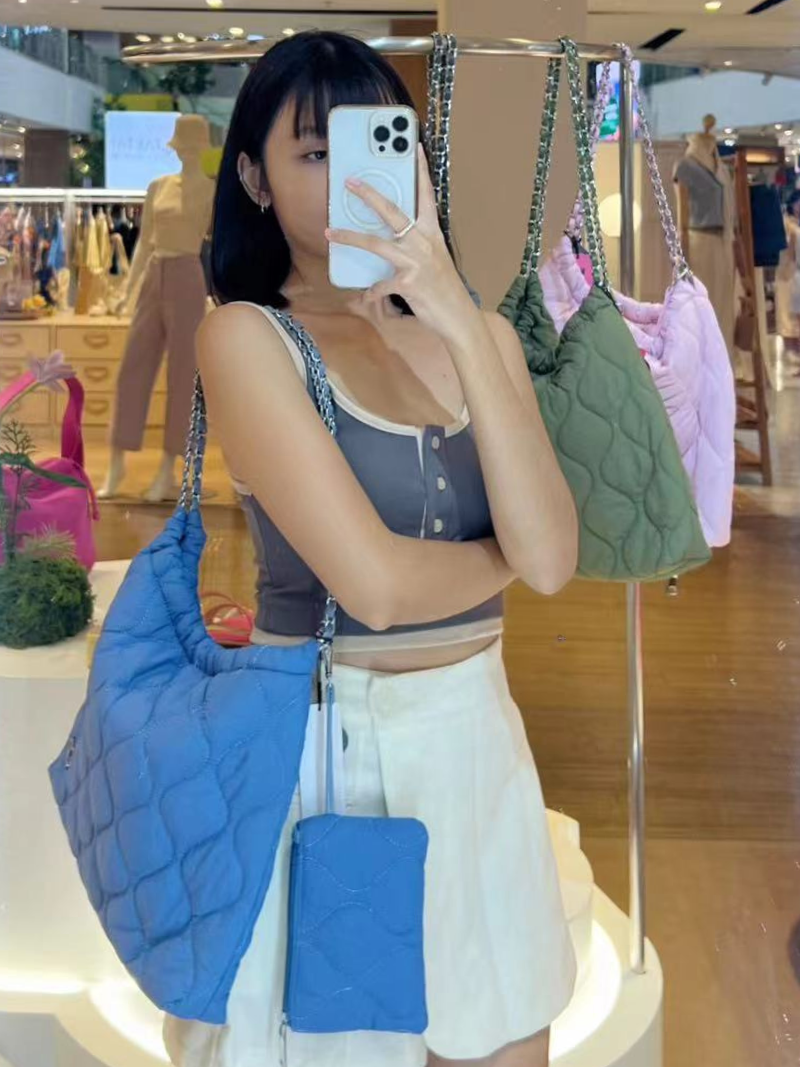 Jemma Drawstring Bag (Denim Blue)