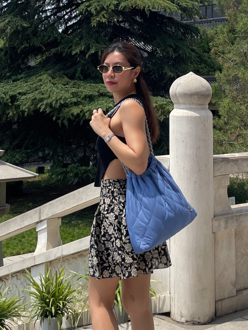 Jemma Drawstring Bag (Denim Blue)