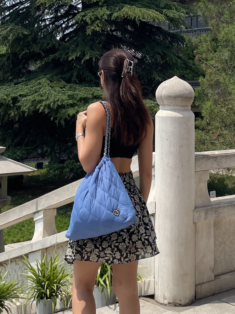 Jemma Drawstring Bag (Denim Blue)