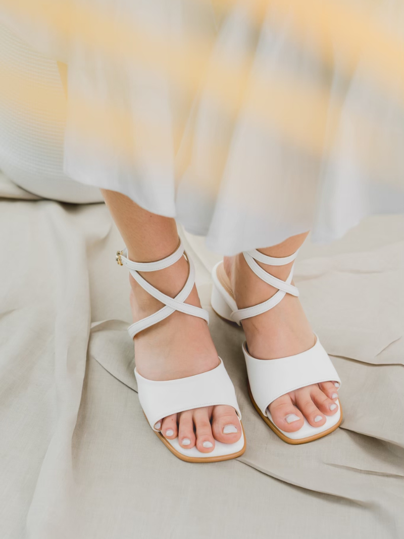 CHLOE SANDAL/SLIDES (White)