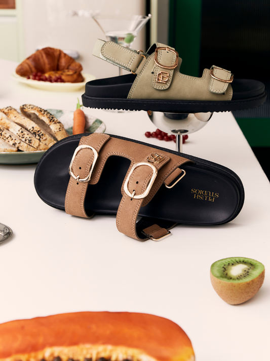 Gia Unisex Sandals (Tan)