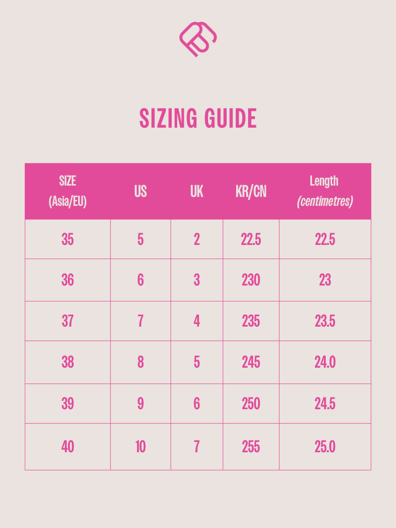 Sizing Guide for Kelly