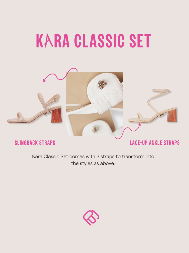 Style Guide for convertible women heels from slingback to lace-up ankle straps style