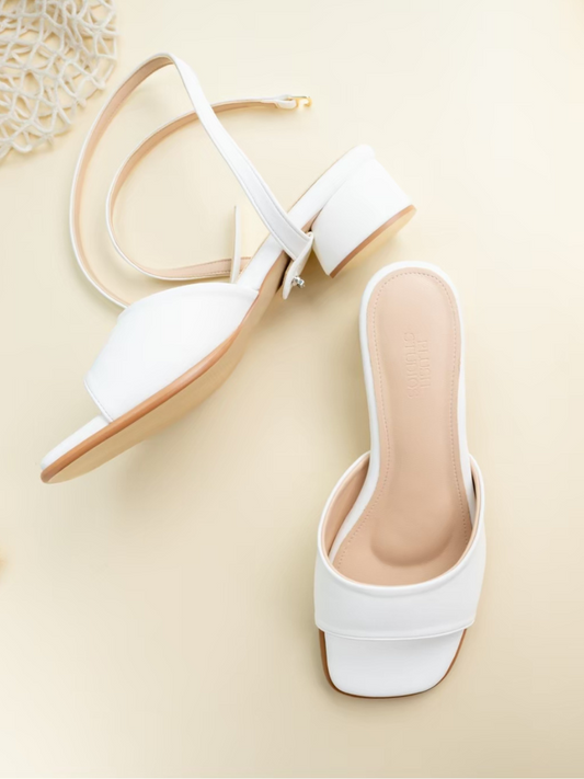 CHLOE SANDAL/SLIDES  (White)