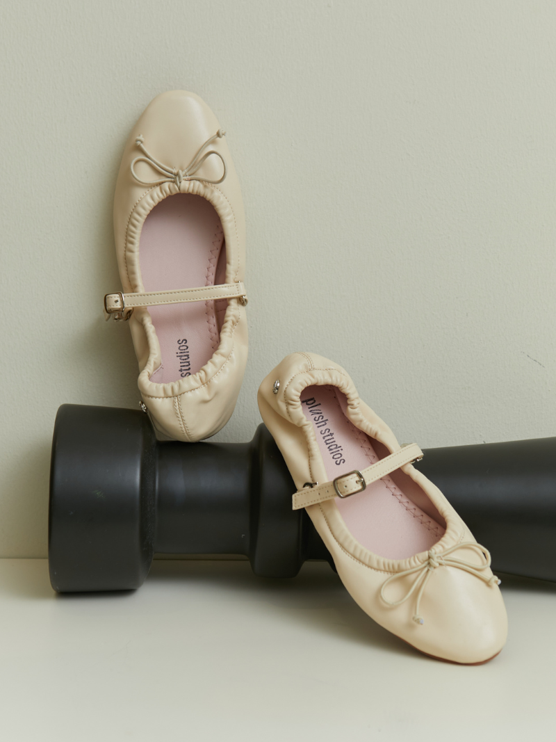Stella Ballet Flats (Powder)