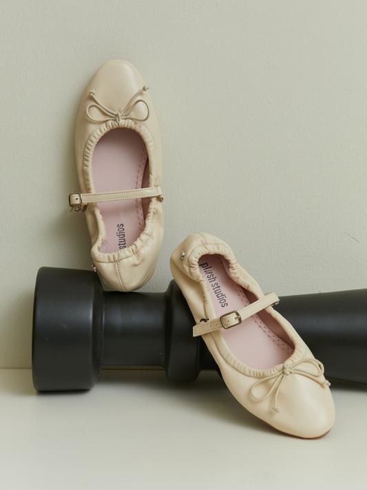 Stella Ballet Flats (Powder)