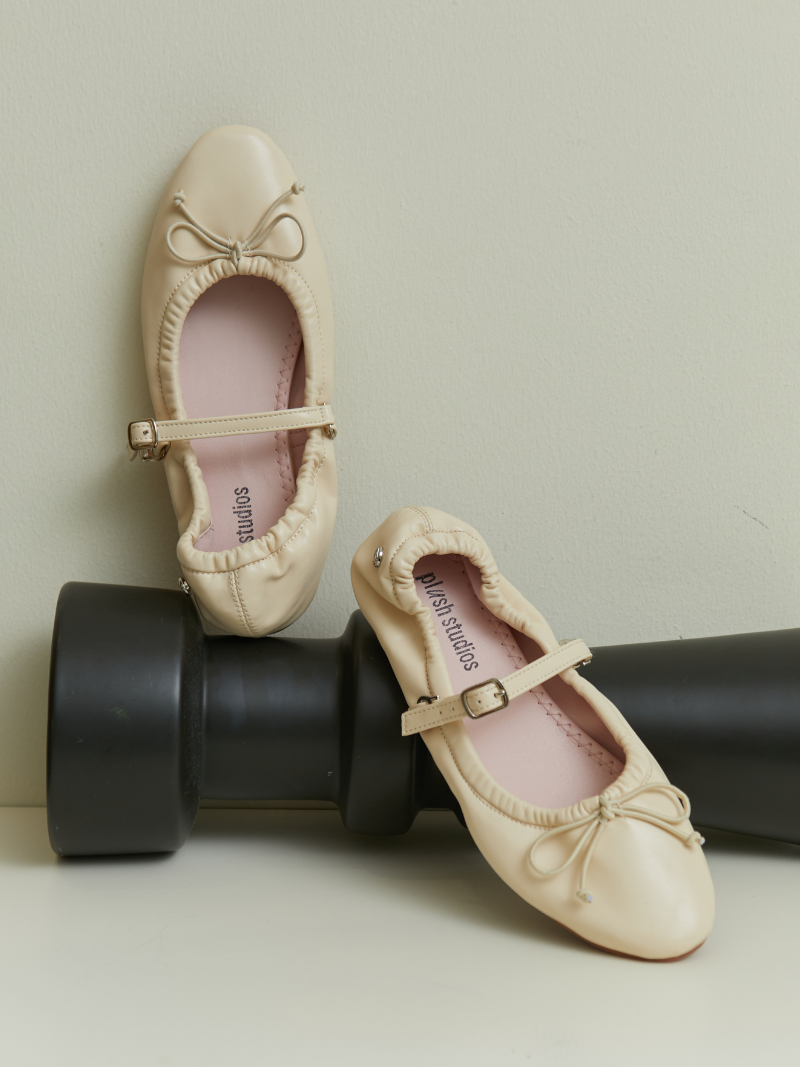 Stella Ballet Flats (Cream)