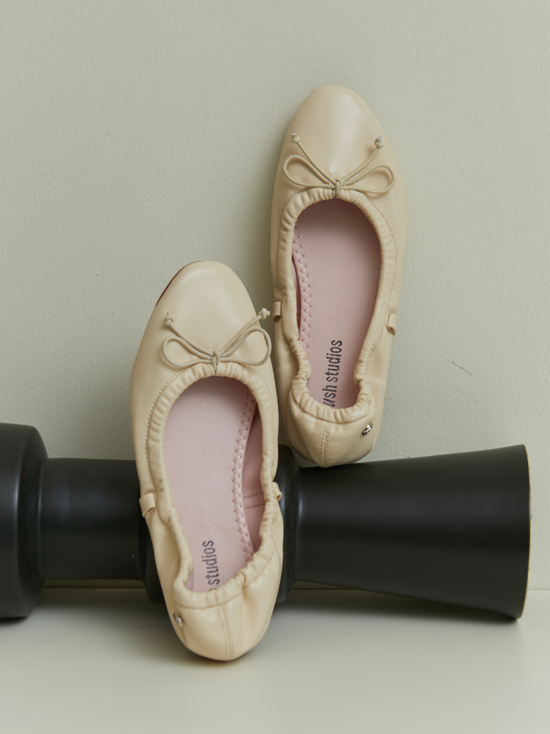 Stella Ballet Flats (Powder)