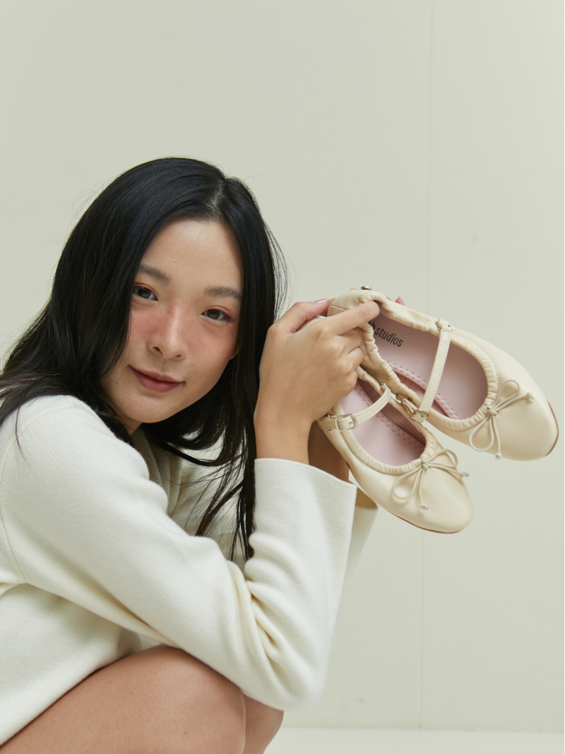 Stella Ballet Flats (Cream)