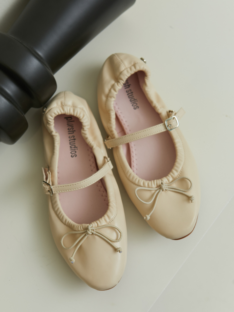Stella Ballet Flats (Powder)