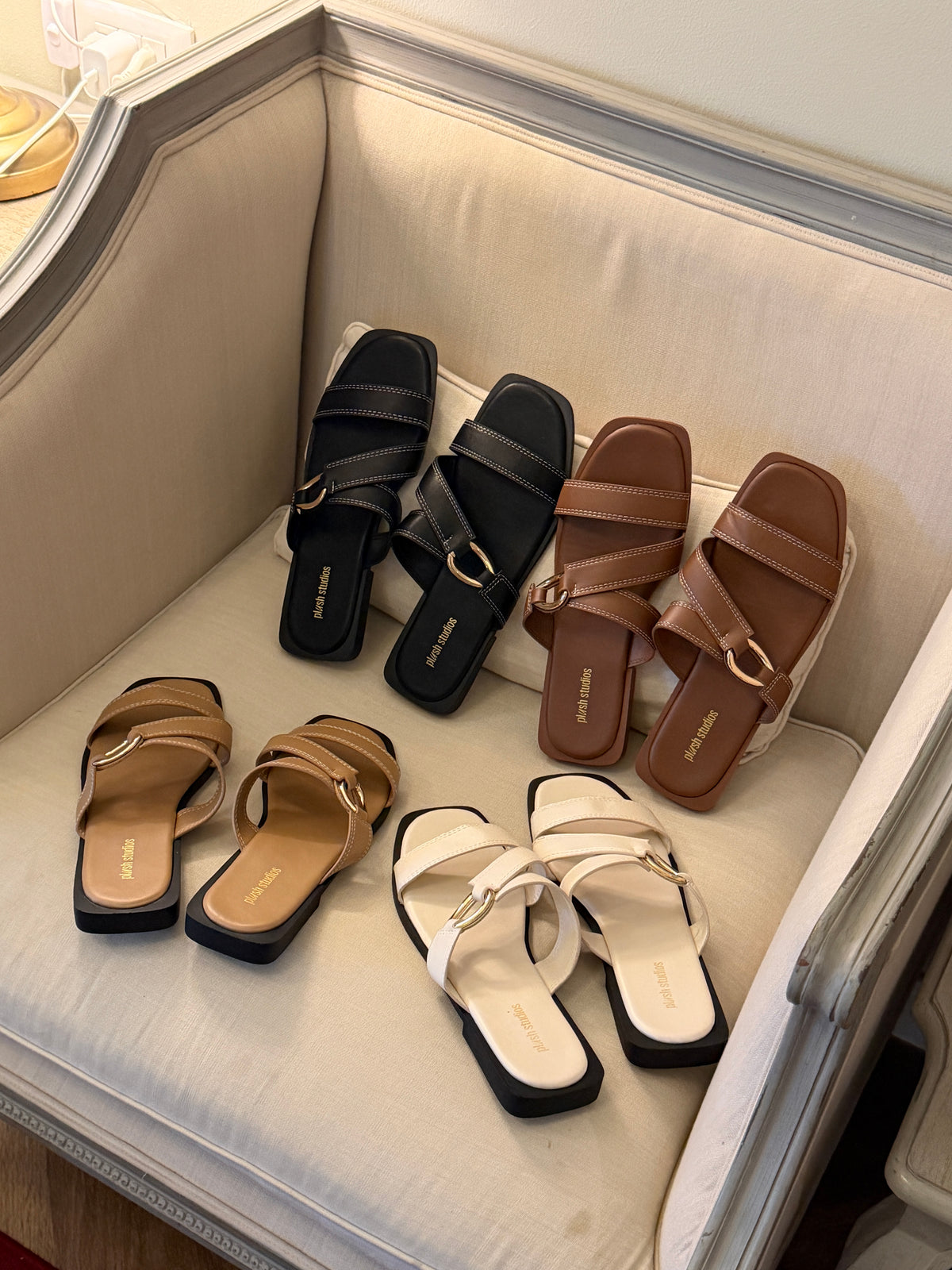Madison Sandals (Cream)