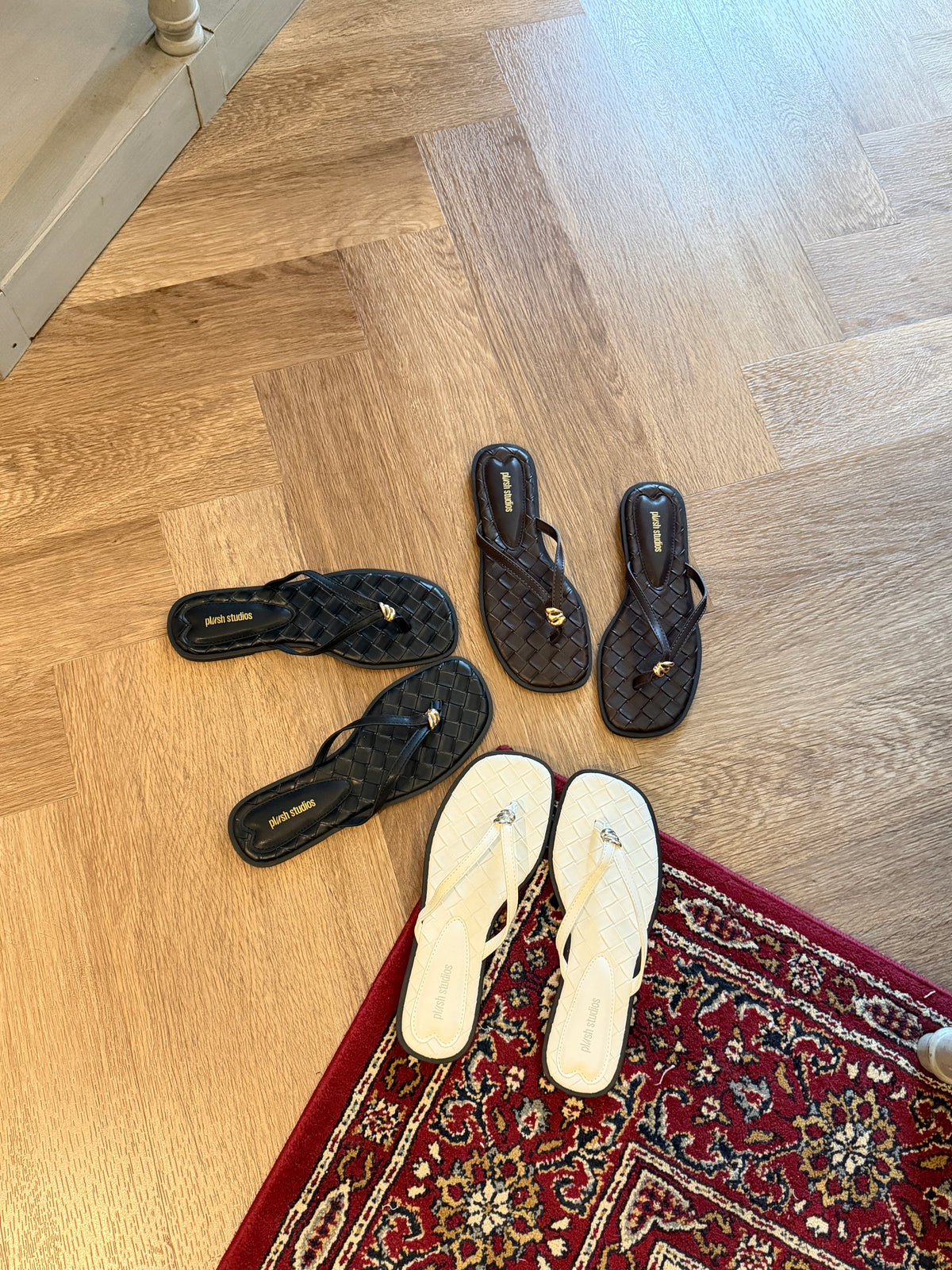 Giselle Woven Sandals (Chocolate)