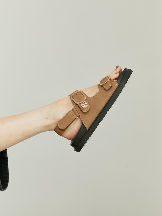 Convertible Sandal in Light Brown Colour  with detachable strap side view