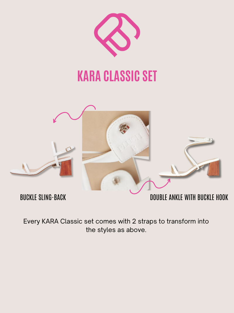 Guide to Changing Women Heels from Sling-back straps to double ankle freeform straps