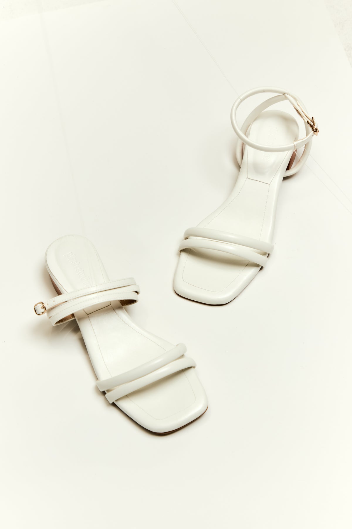 Kara Sandals (V.2) [Powder] — Two Looks, One Pair