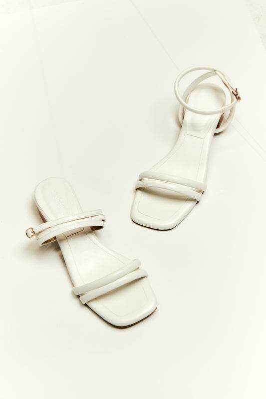 Kara Sandals (V.2) [Powder] — Two Looks, One Pair