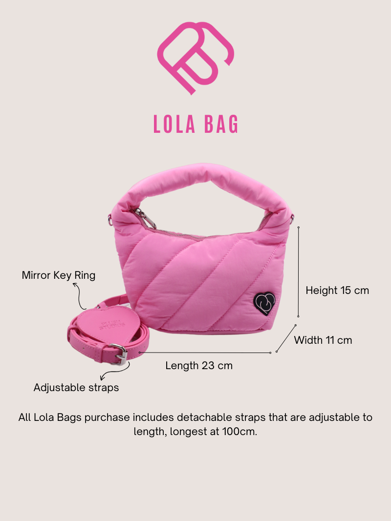 Pink Cushion Ladies Handbag with Adjustable and detachable strap detail