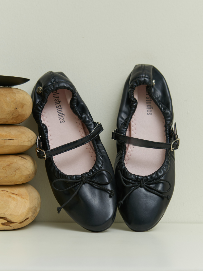 Back Maryjane Pumps with detachable strap front view